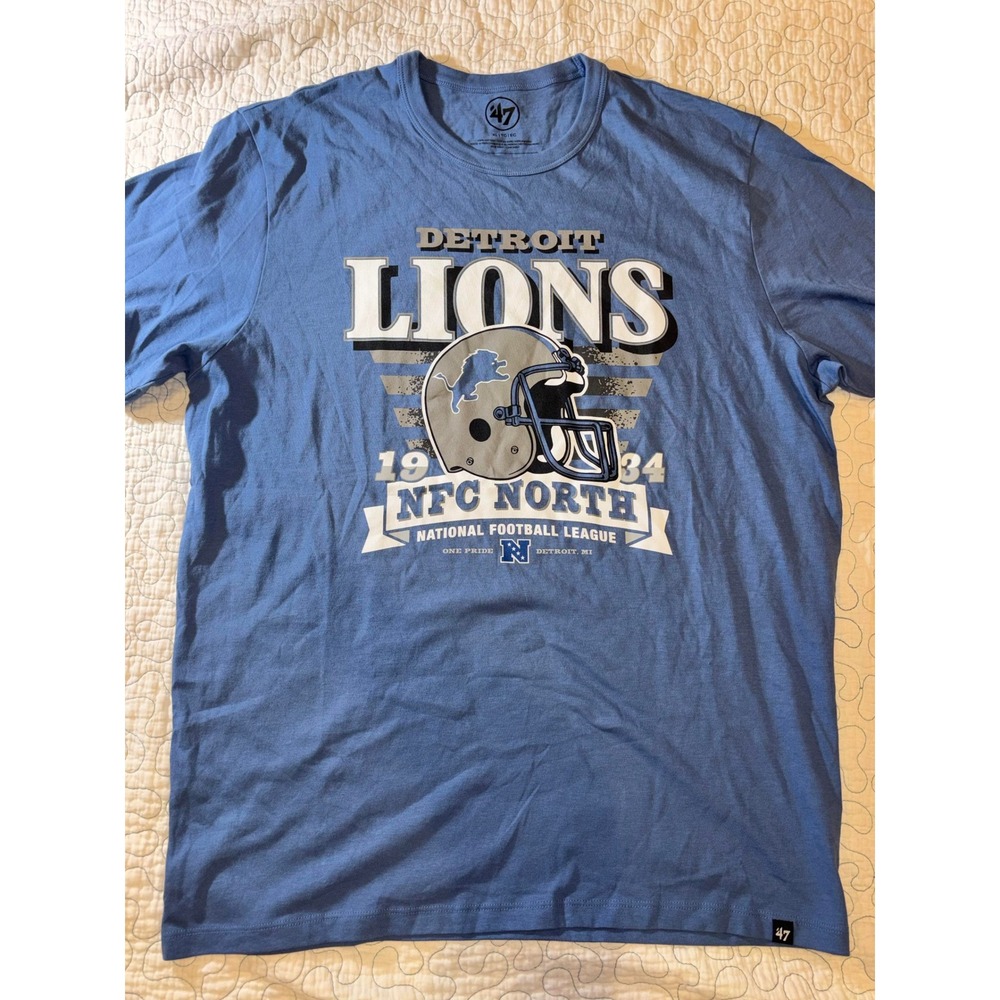 47 Brand Detroit Lions NFL T-Shirt Mens Size XL NWOT